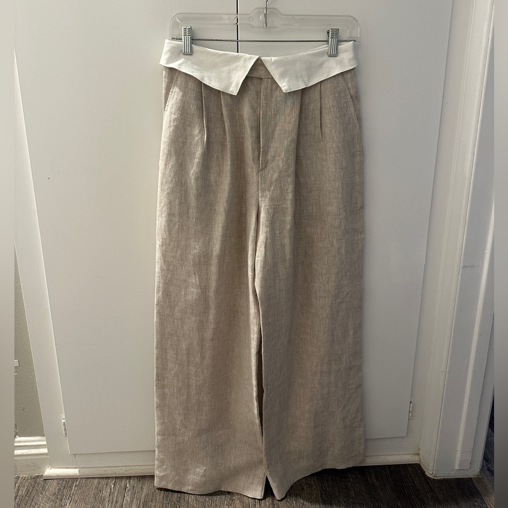Reformation Stevie Linen Pants
